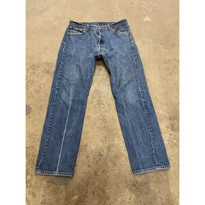 Levis‎ 501 XX Jeans Mens 36x30 Medium Wash Blue Straight Leg Button Fly